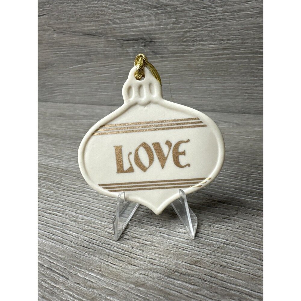 Lenox Love Charm W Tassel Hanger  2.5” Long ORNAMENT